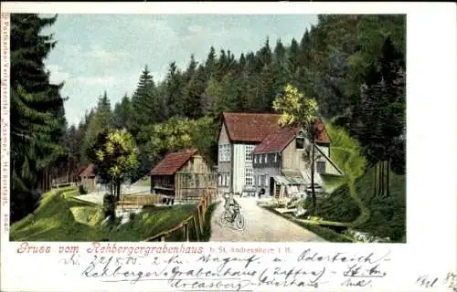 Ak Sankt Andreasberg Braunlage im Oberharz, Rehberggrabenhaus