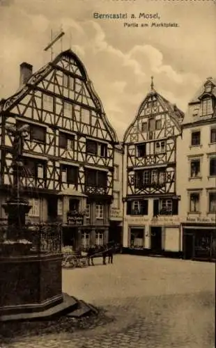 Ak Bernkastel an der Mosel, Marktplatz