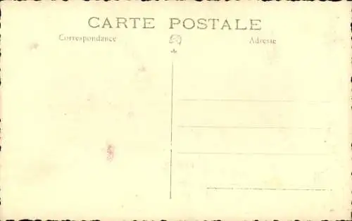 Foto Ak Französischer Soldat in Uniform, Portrait