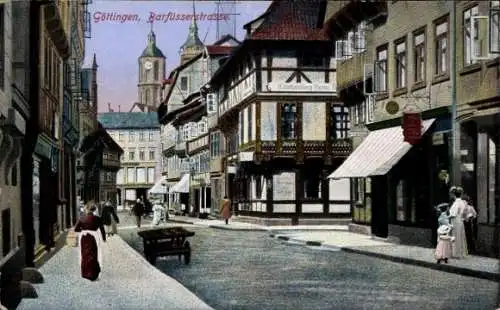 Ak Göttingen in Niedersachsen, Barfüsserstraße