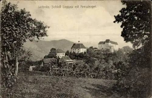 Ak Leibnitz Steiermark, Schloss Seggau, Kreuzkogel