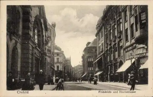 Ak Krefeld am Niederrhein, Friedrichstraße, Hochstraße, Lichtspiele