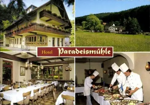 Ak Röllfeld Klingenberg am Main Unterfranken, Hotel Paradeismühle