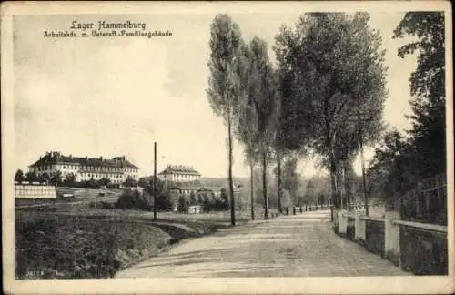 Ak Hammelburg in Unterfranken Bayern, Lager, Arbeitskdo m. Unteroff.-Familiengebäude