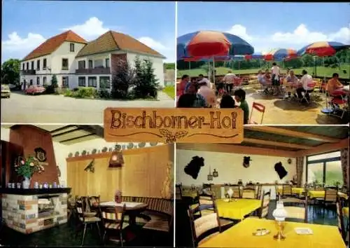 Ak Bischbornerhof Bischborner Hof im Spessart, Spessartschänke, Terrasse