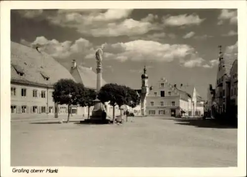Ak Grafing bei München Oberbayern, oberer Markt