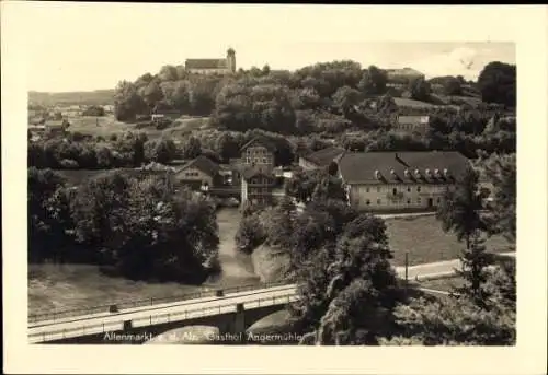 Ak Altenmarkt an der Alz Oberbayern, Gasthof Angermühle