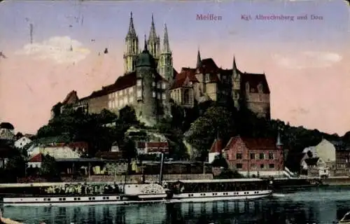 Ak Meißen an der Elbe, königliche Albrechtsburg, Dom