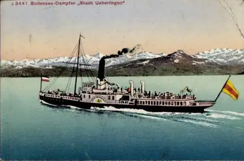 Ak Überlingen am Bodensee, Dampfer Stadt Überlingen