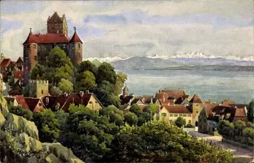 Künstler Ak Marschall, J., Meersburg am Bodensee, Schloss