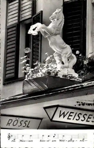 Ak St. Wolfgang am Wolfgangsee Oberösterreich, Weisses Rössl