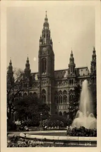 Ak Wien 1 Innere Stadt, Rathaus
