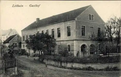 Ak Löthain in Sachsen, Gasthof