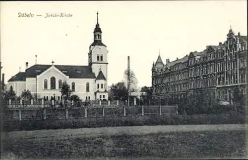Ak Döbeln in Sachsen, Jakobi-Kirche