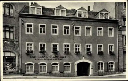 Ak Meißen an der Elbe, Vollraths Gasthaus, Hahnemannsplatz 20