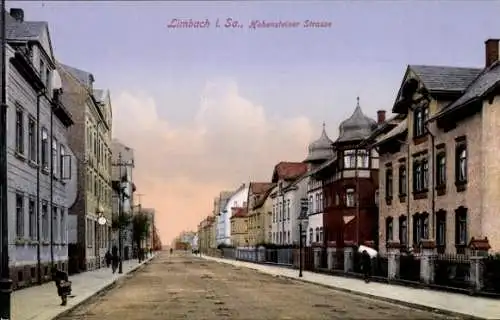 Ak Limbach Oberfrohna Sachsen, Blick in die Hohensteiner Straße