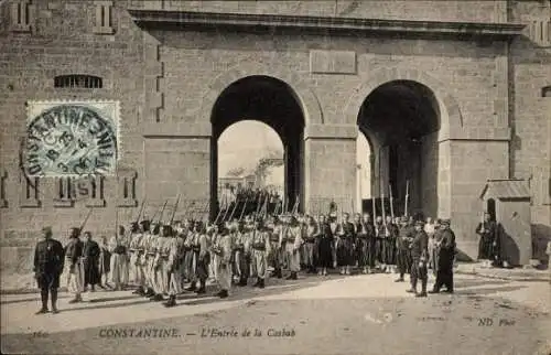 Ak Constantine, Algerien, Eingang zur Kasbah