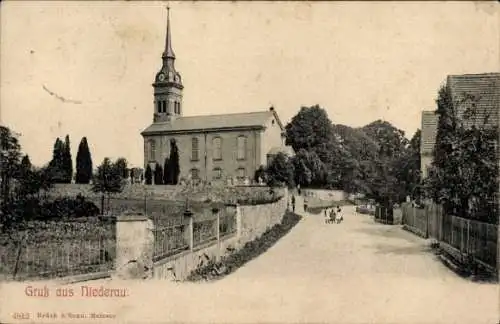 Ak Niederau in Sachsen, Kirche