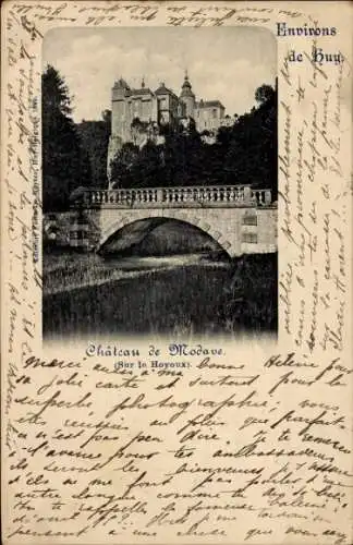 Ak Modave Wallonie Lüttich, Schloss