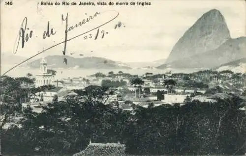 Ak Rio de Janeiro Brasilien, vista do Morro do Inglez