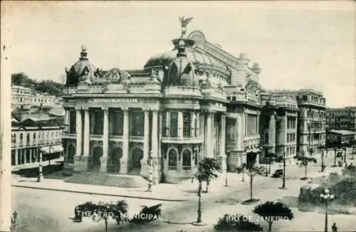 Ak Rio de Janeiro Brasilien, Theater