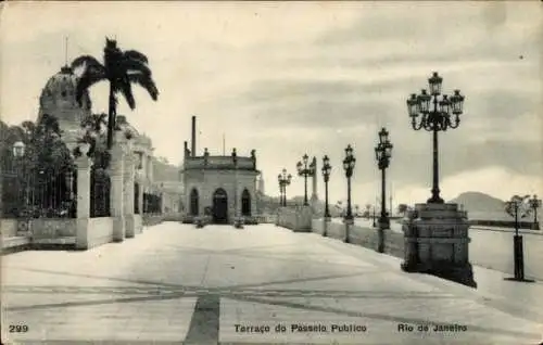 Ak Rio de Janeiro Brasilien, Terraco do Passeio Publico