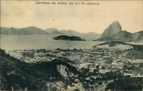 Ak Rio de Janeiro Brasilien, Entrada da Barra