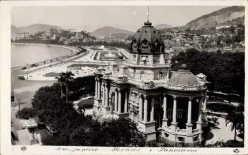 Ak Rio de Janeiro Brasilien, Palácio Monroe, Panorama