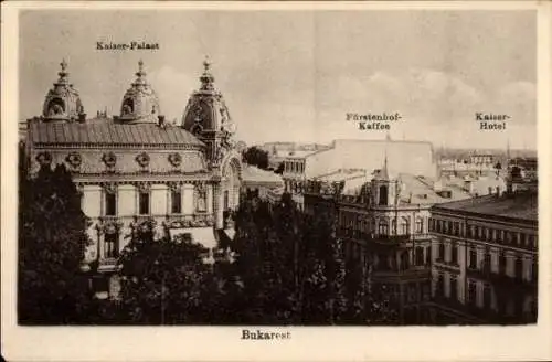 Ak București Bukarest Rumänien, Kaiserpalast, Fürstenhof Kaffee, Kaiser Hotel