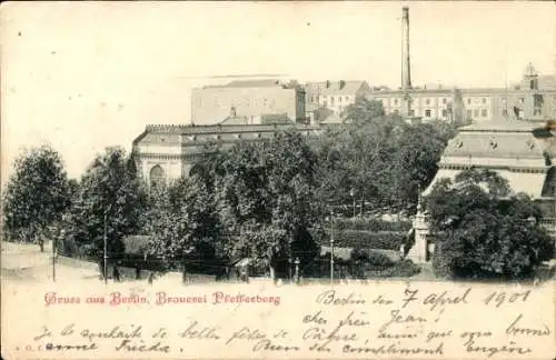 Ak Berlin Prenzlauer Berg, Schönhauser Allee, Brauerei Pfefferberg