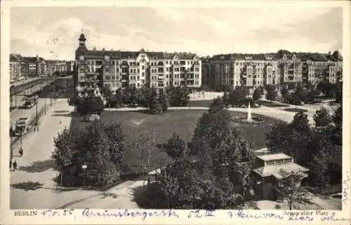 Ak Berlin Prenzlauer Berg, Arnswalder Platz