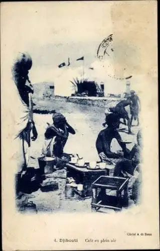 Ak Dschibuti, Café en plein air