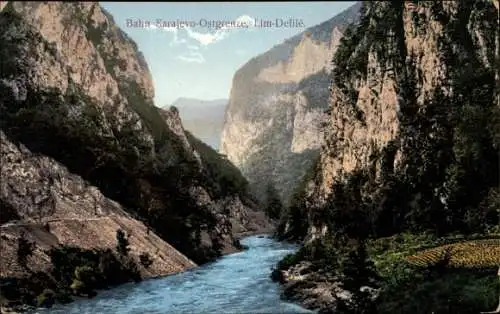 Ak Bosnien Herzegowina, Bahn Sarajevo Ostgrenze