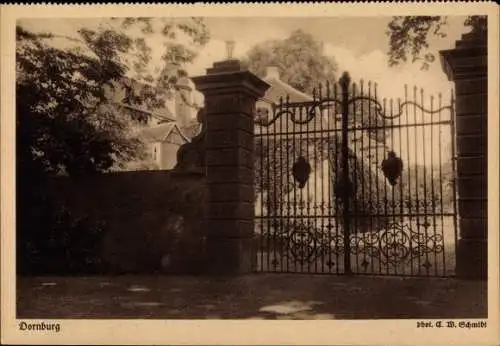 Ak Dornburg Camburg in Thüringen, Partie am Tor, Mauer