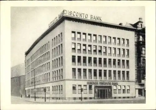 Ak Berlin Tiergarten, Potsdamer Platz, Berliner Disconto Bank, Potsdamer Platz 140