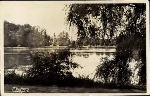 Ak Machern in Sachsen, Schlosspark