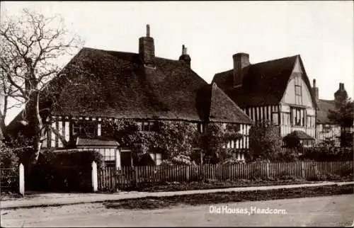 Ak Headcorn Kent England, Old Houses