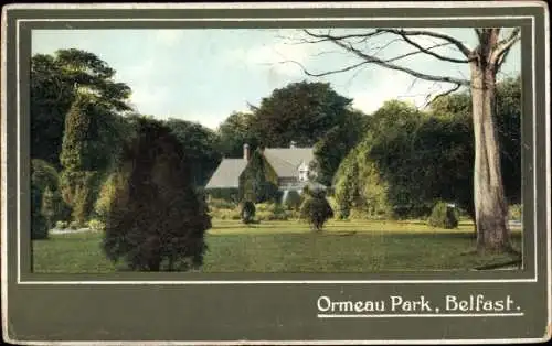 Ak Belfast Nordirland, Ormeau Park, Parkanlagen 