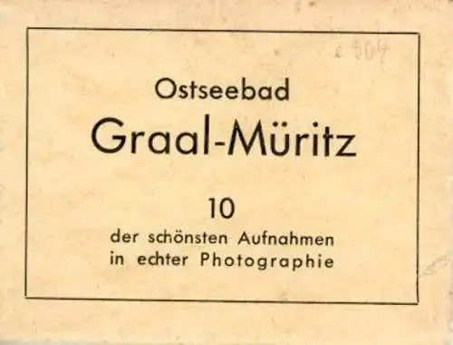 10 alte Fotos Ostseebad Graal Müritz, im passenden Heft, diverse Ansichten
