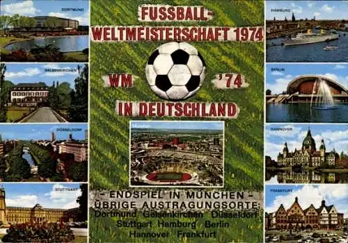 Ak Fußball-Weltmeisterschaft 1974 in Deutschland, Endspiel in München, Stadion