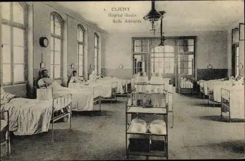 Ak Clichy Hauts de Seine, Hôpital Gouin, Salle Adélaide
