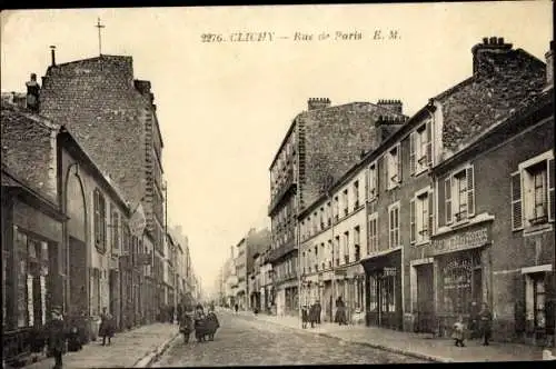 Ak Clichy Hauts de Seine, Rue de Paris