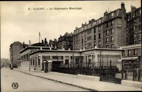 Ak Clichy Hauts de Seine, Dispensaire Municipal