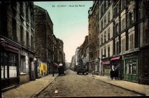 Ak Clichy Hauts de Seine, Rue de Paris