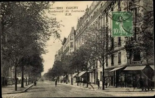 Ak Clichy Hauts de Seine, Boulevard de Lorraine