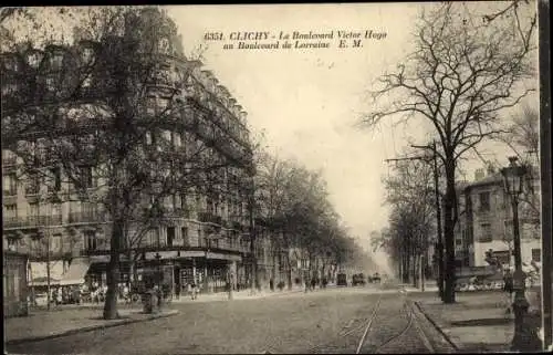 Ak Clichy Hauts de Seine, Boulevard Victor Hugo