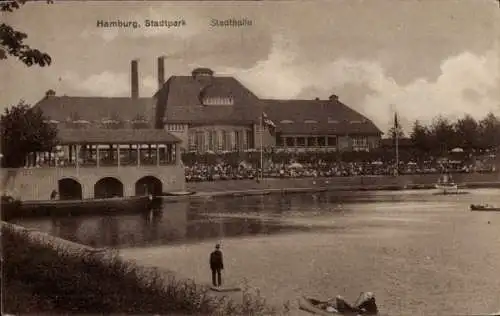 Ak Hamburg Nord Winterhude, Stadtpark, Stadthalle