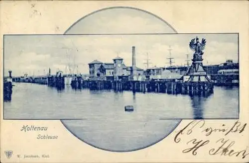 Ak Holtenau Kiel, Schleuse