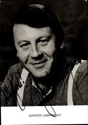 Ak Schauspieler Günter Lamprecht, Portrait, Autogramm