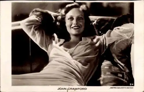 Ak Schauspielerin Joan Crawford, Portrait